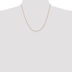 Box Chain Necklace in 14K Yellow Gold, 0.9mm