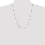 Box Chain Necklace in 14K Yellow Gold, 0.9mm