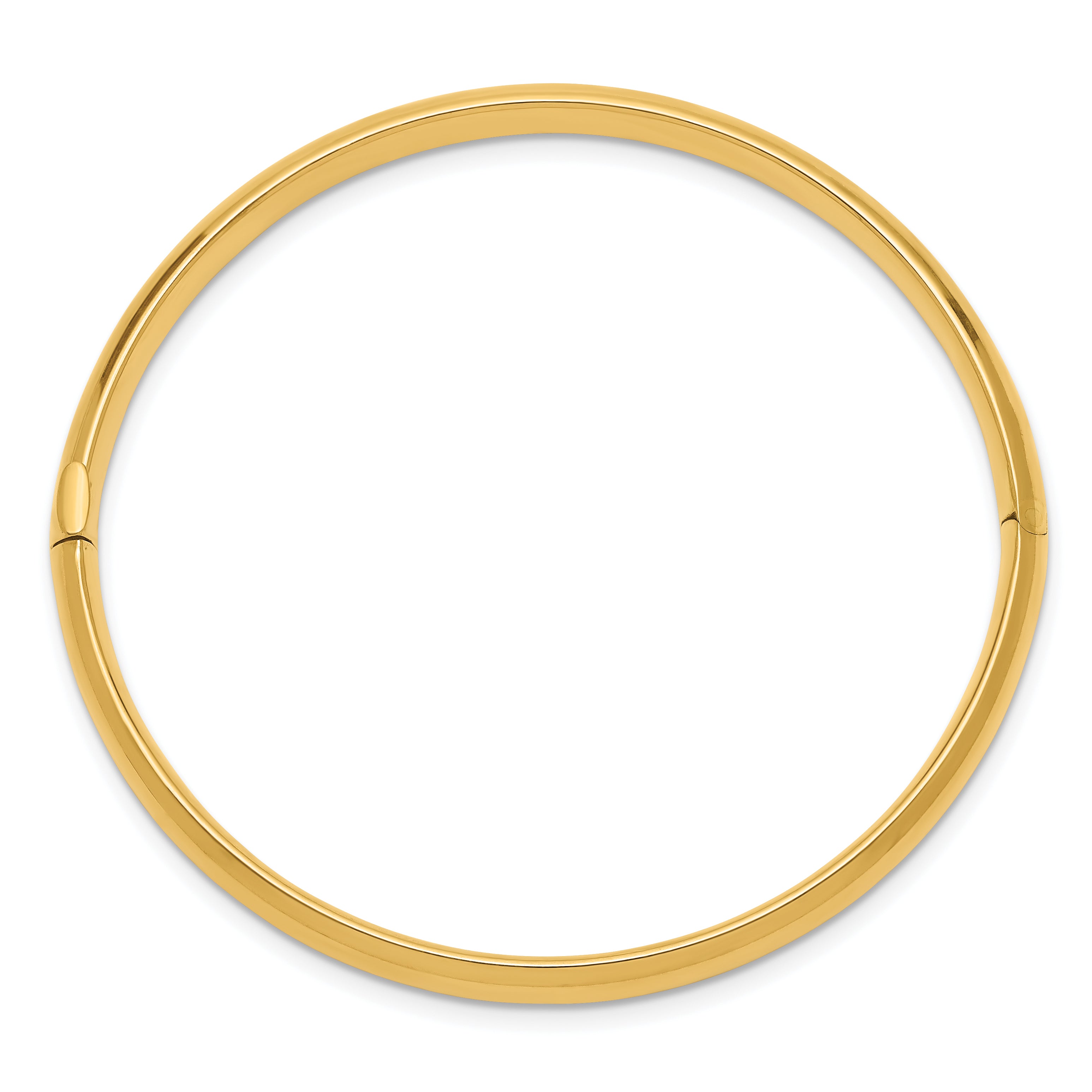 14k 3/16 Polished Hinged Baby Bangle Secondary image