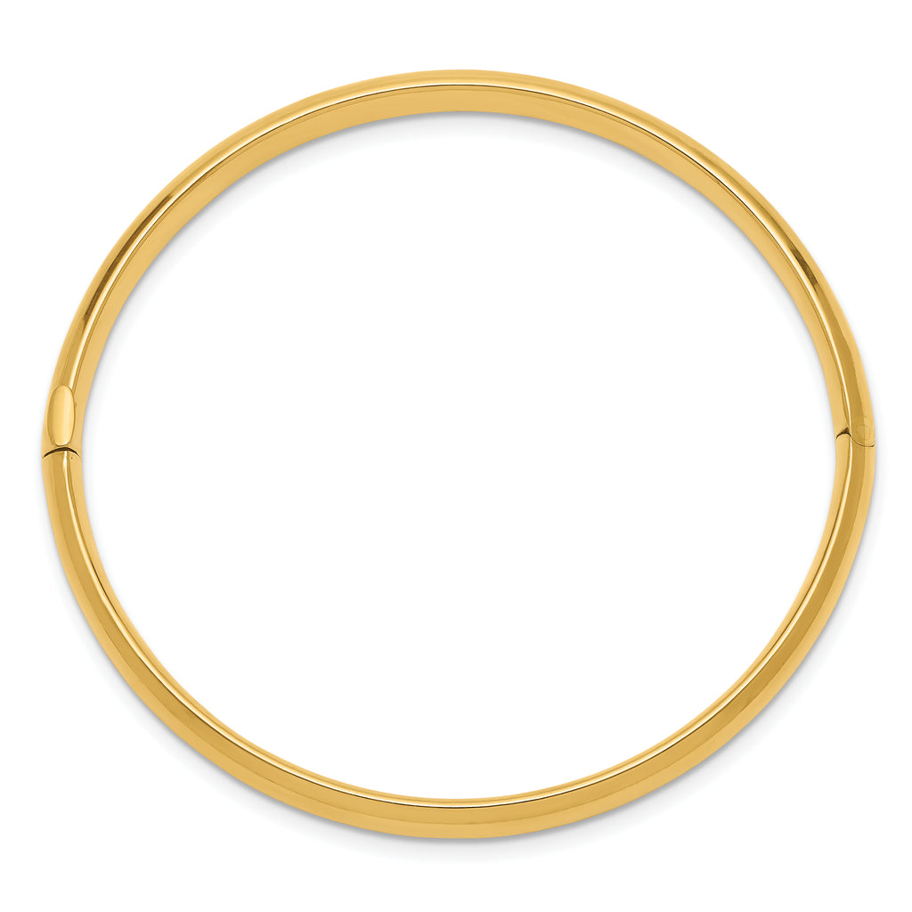 14k 3/16 Polished Hinged Baby Bangle