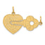 14K Polished 2 Piece Break Apart HE WHO HOLDS THE KEY Charms