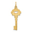 14K Polished Fancy Edge Key Charm
