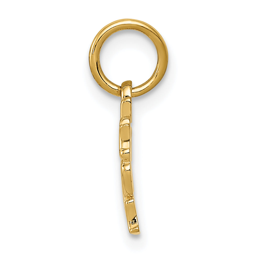 14K Gold Together Forever Charm with Polished Elegant Finish