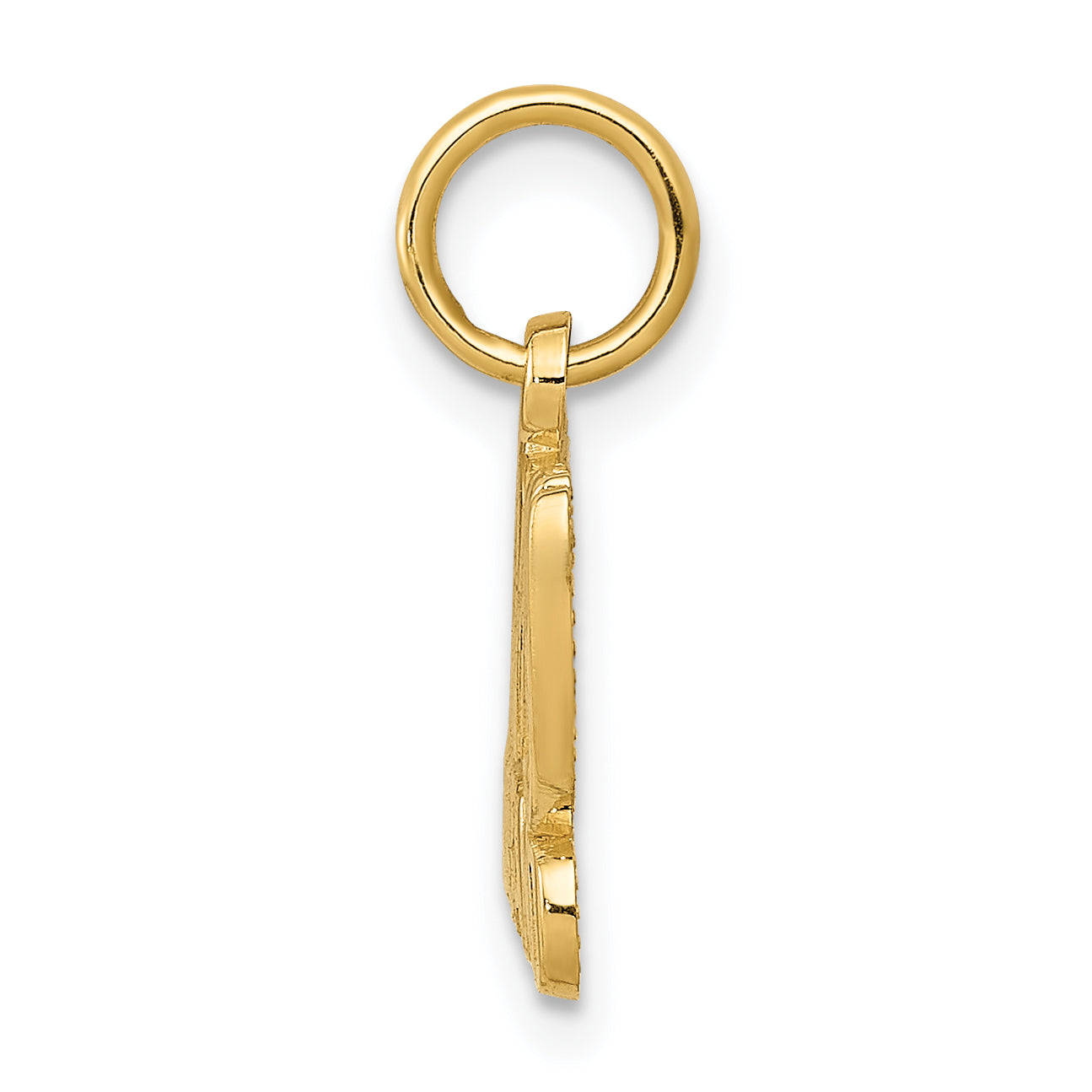 14K Gold Husband Charm Elegant Open Back Design Sophia Jewelers