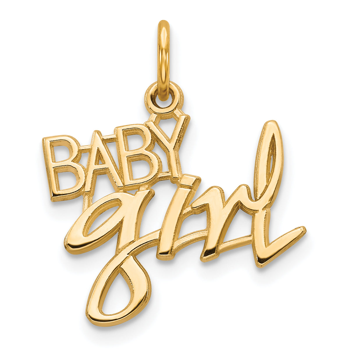 14k BABY GIRL Charm