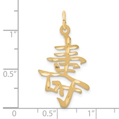 14K Gold Men's Themed Pendant with Polished Satin Finish