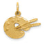 14k Artist Palette Charm