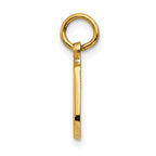 14K Gold Musical Notes Charm with Polished Finish
