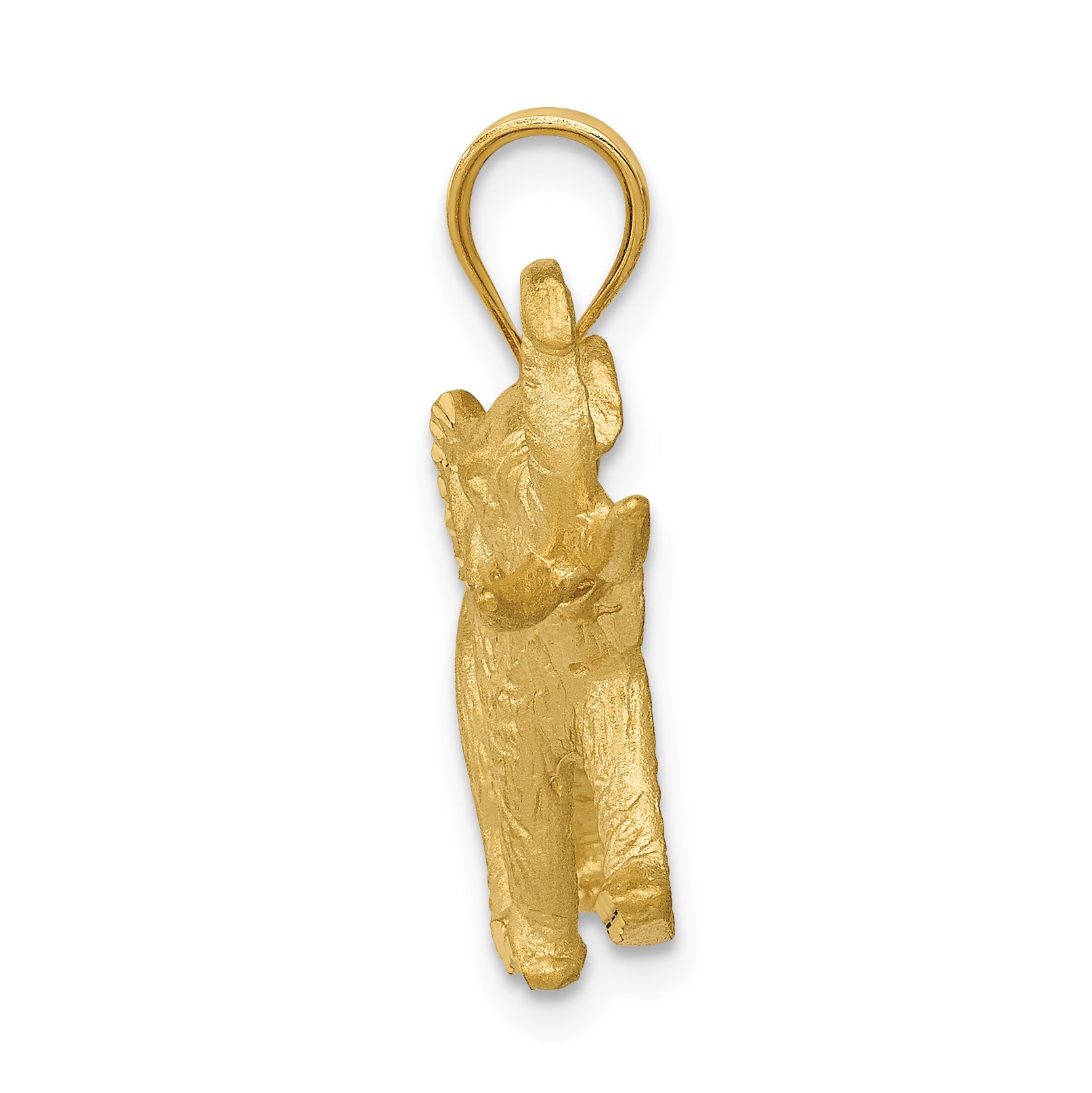 14K Gold Elephant Pendant for Men Solid and Elegant Design Secondary image