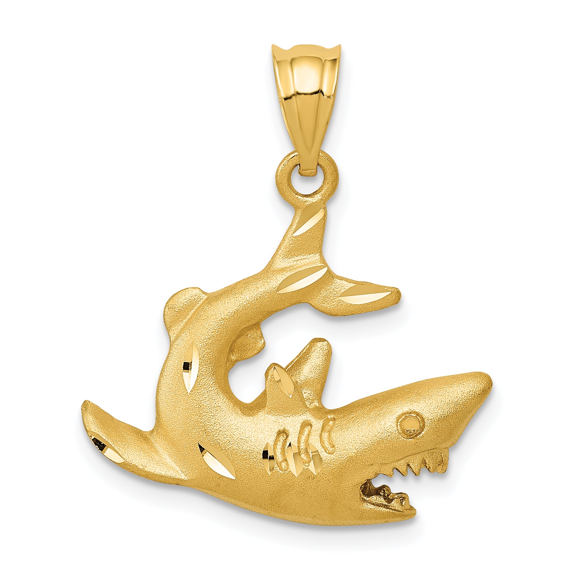 14k Shark Pendant Main image