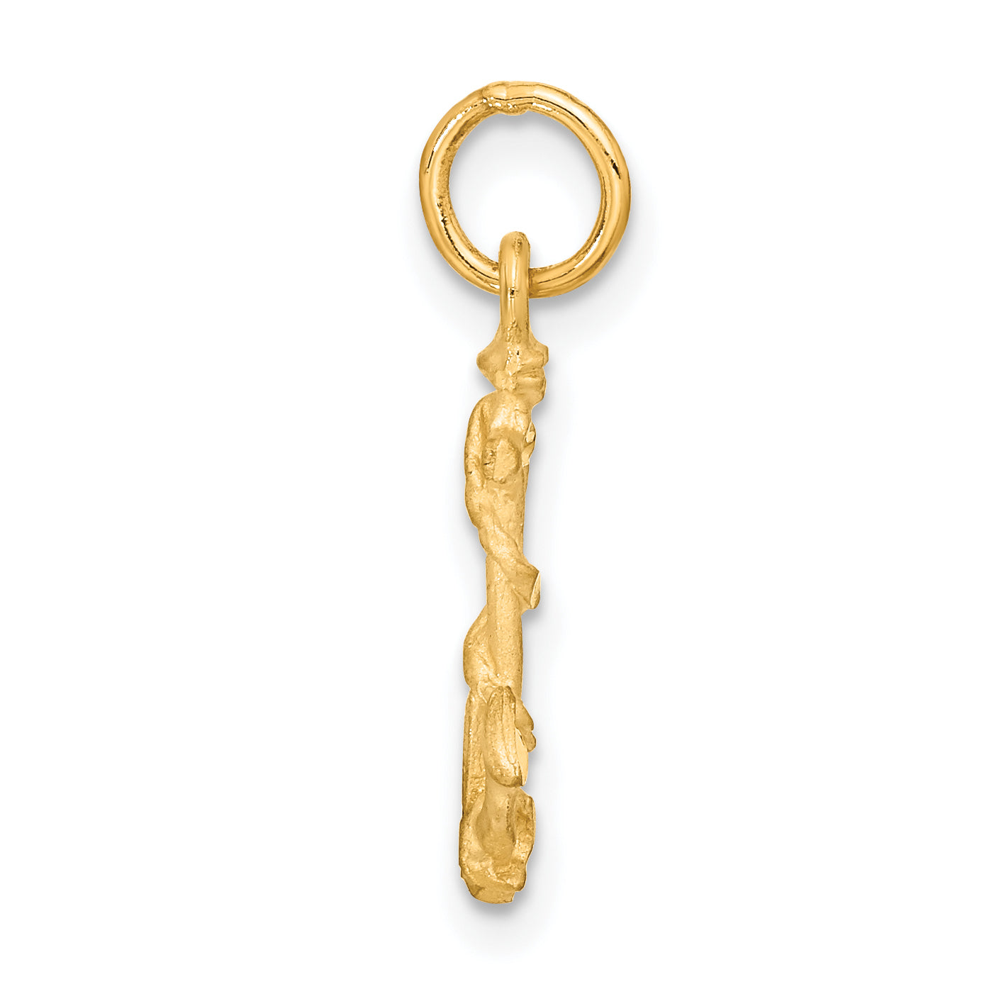 14K Gold Men's 3D Anchor Charm Pendant Elegant and Themed Secondary image