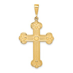 14k Budded Cross Pendant