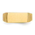 14k 7.0x15.0mm Open Back Men's Signet Ring