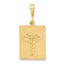 14k Caduceus Pendant