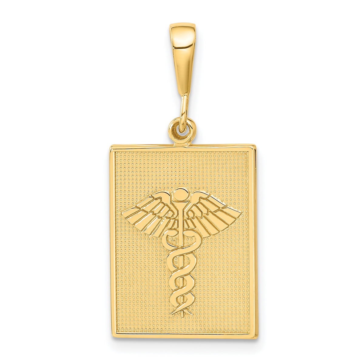 14k Caduceus Pendant