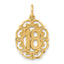 14k #18 Oval Pendant