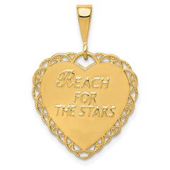 14K Gold Reversible Sweet 16 Charm Elegant Polished Finish