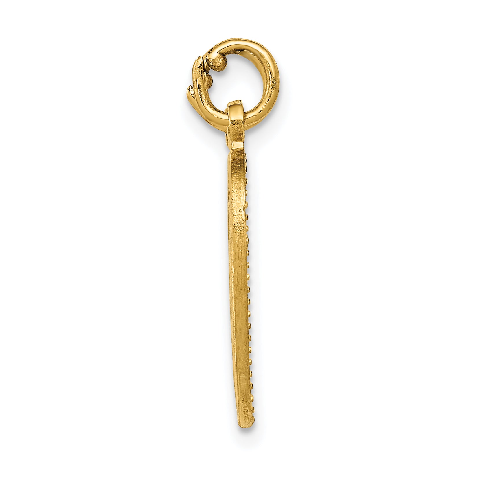 14K Gold Best Sister Break-Apart Charm Pendant with Flat Back Design Secondary image