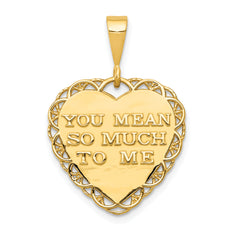 14K Gold Reversible Sister Charm Elegant & Gift Ready
