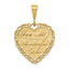 14k Reversible FOR MY WONDERFUL SISTER Charm