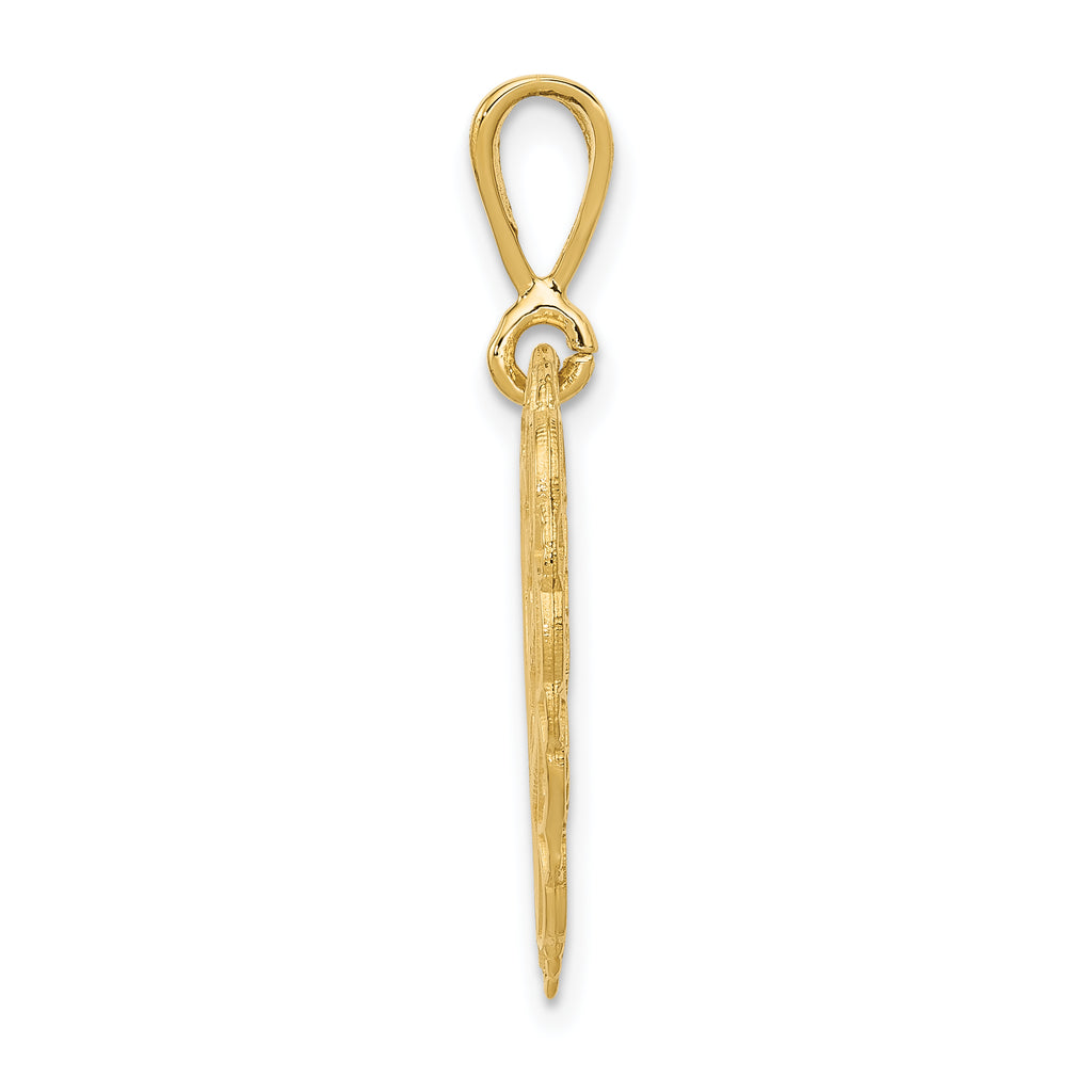 14K Gold Reversible Grandma Pendant Elegant Themed Jewelry
