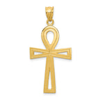 14k Ankh Cross Charm