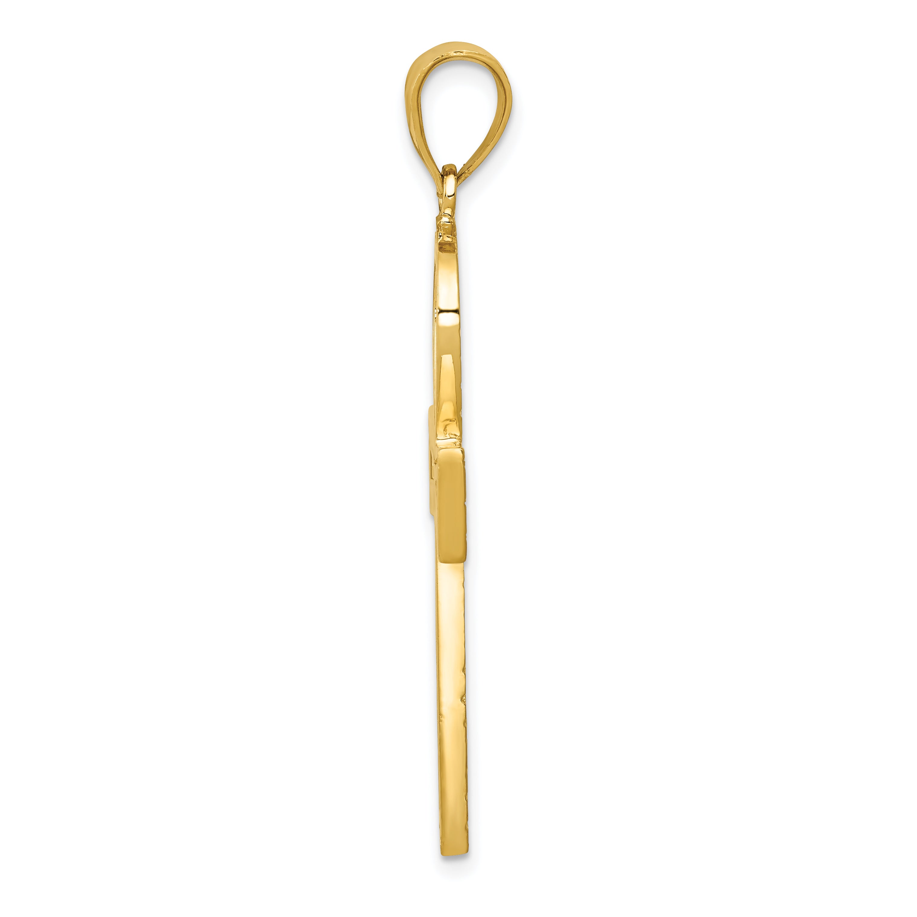 Sophia Jewelers 14K Gold Ankh Cross Pendant with Polished Finish