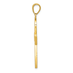Sophia Jewelers 14K Gold Ankh Cross Pendant with Polished Finish