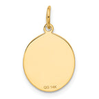 14K Gold College Graduation Charm in Elegant Yellow
