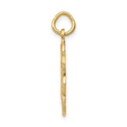 14K Polished Gold I LOVE DOGS Charm Elegant and Themed
