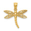 14k Dragonfly Charm