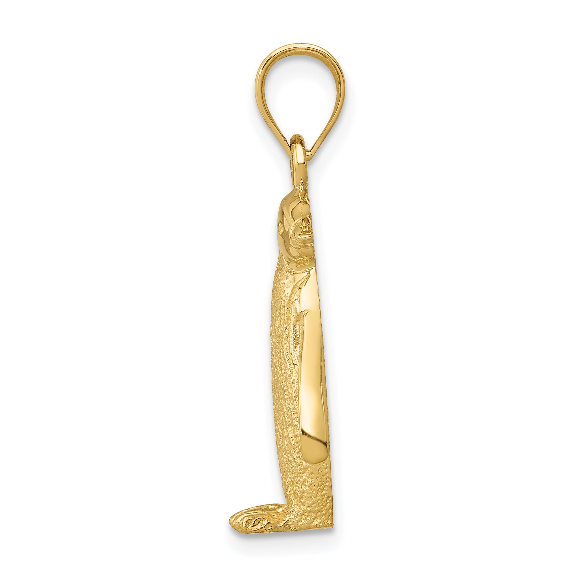 14K Gold Penguin Charm with Solid Cast Design for Elegant Wear Secondary image