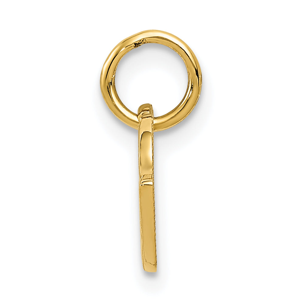 14K Gold Racing Flags Charm with Polished Finish for Men Secondary image