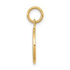 14K Gold Polished Angel Charm Elegant Pendant by Sophia Jewelers