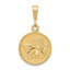 14K Polished and Satin Raphael Angel Pendant