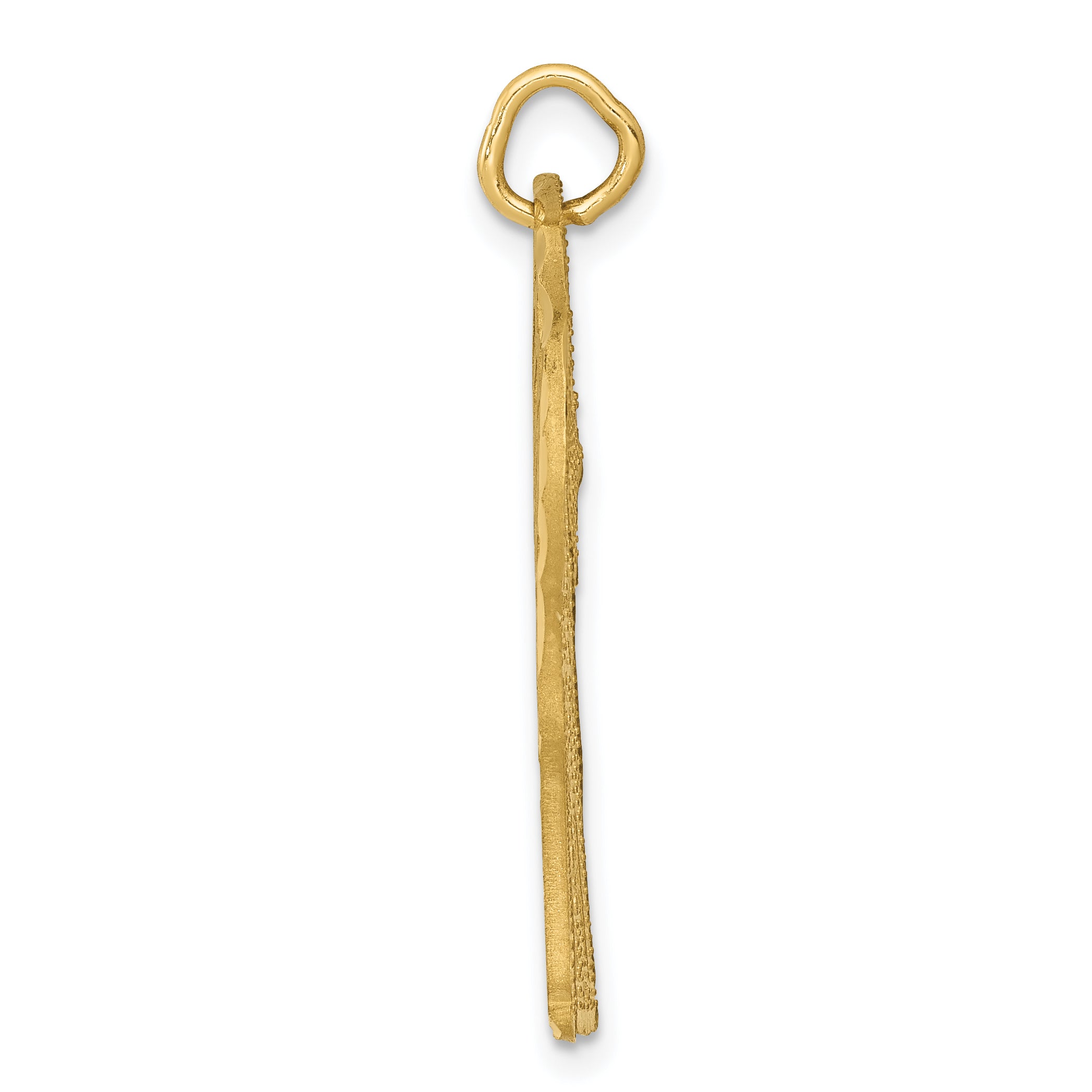 14K Gold Giraffe Charm Pendant for Men Elegant Design Secondary image