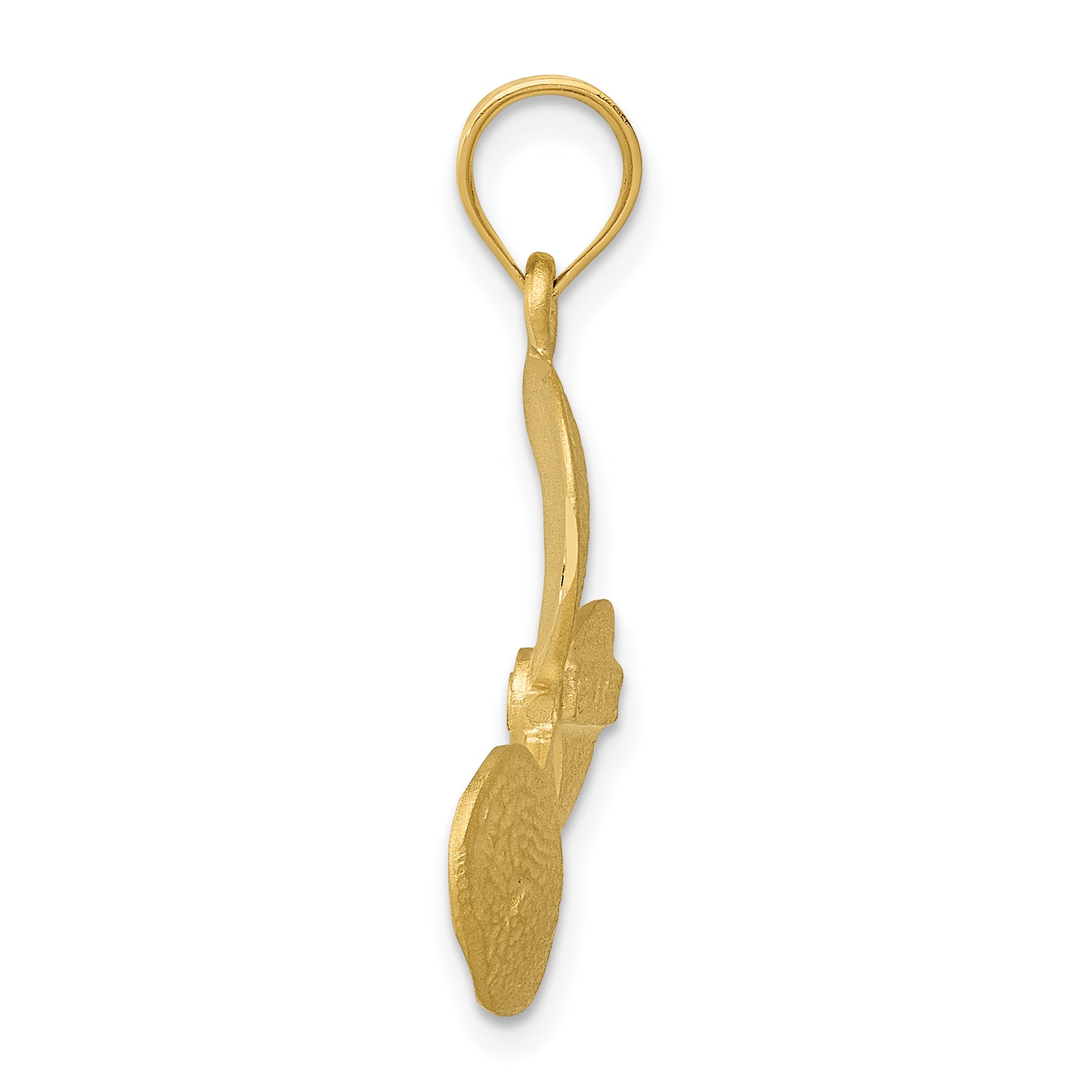 Sophia Jewelers 14K Gold Men's Solid Propeller Pendant Elegant Design Secondary image