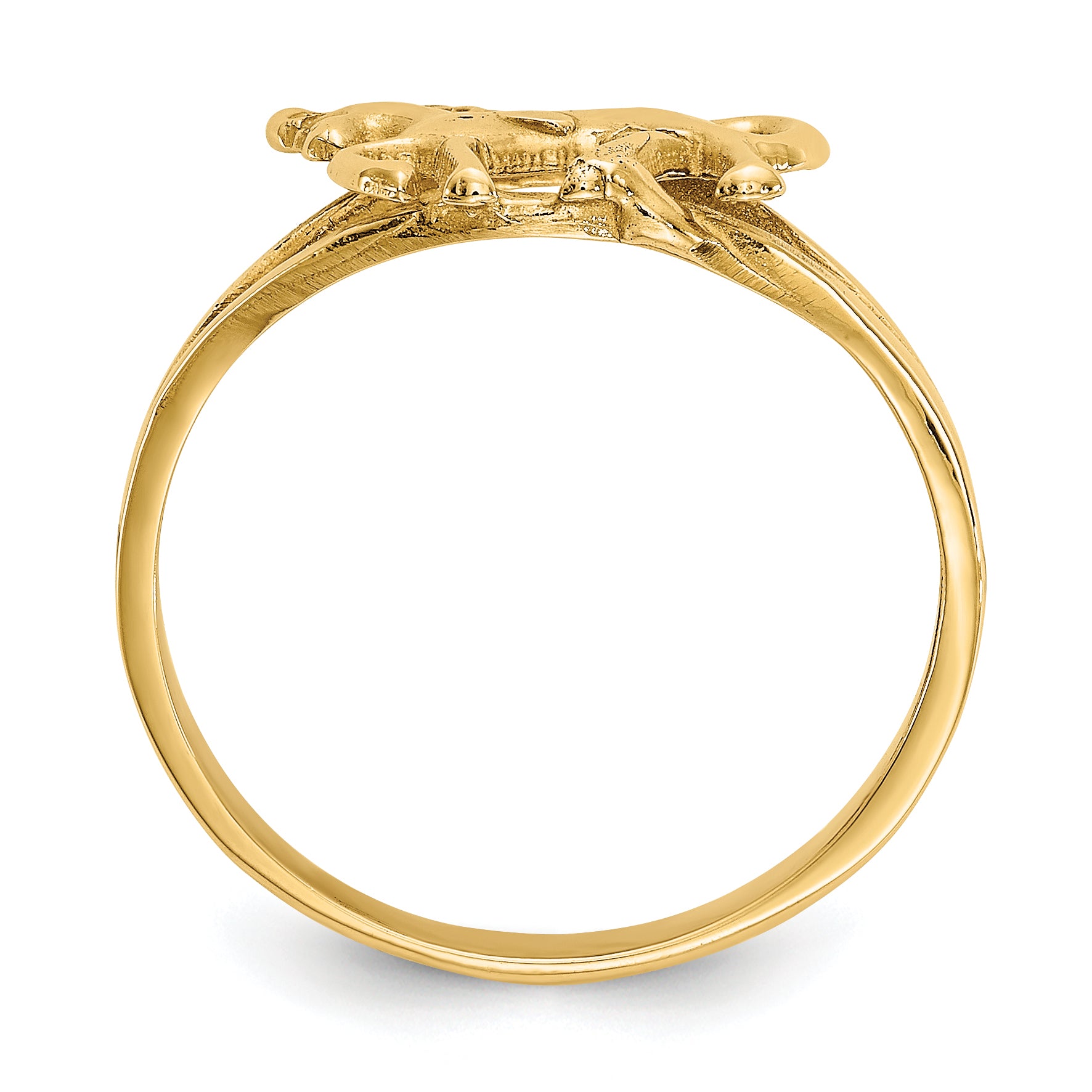 14k Polished Horse Ring Secondary image