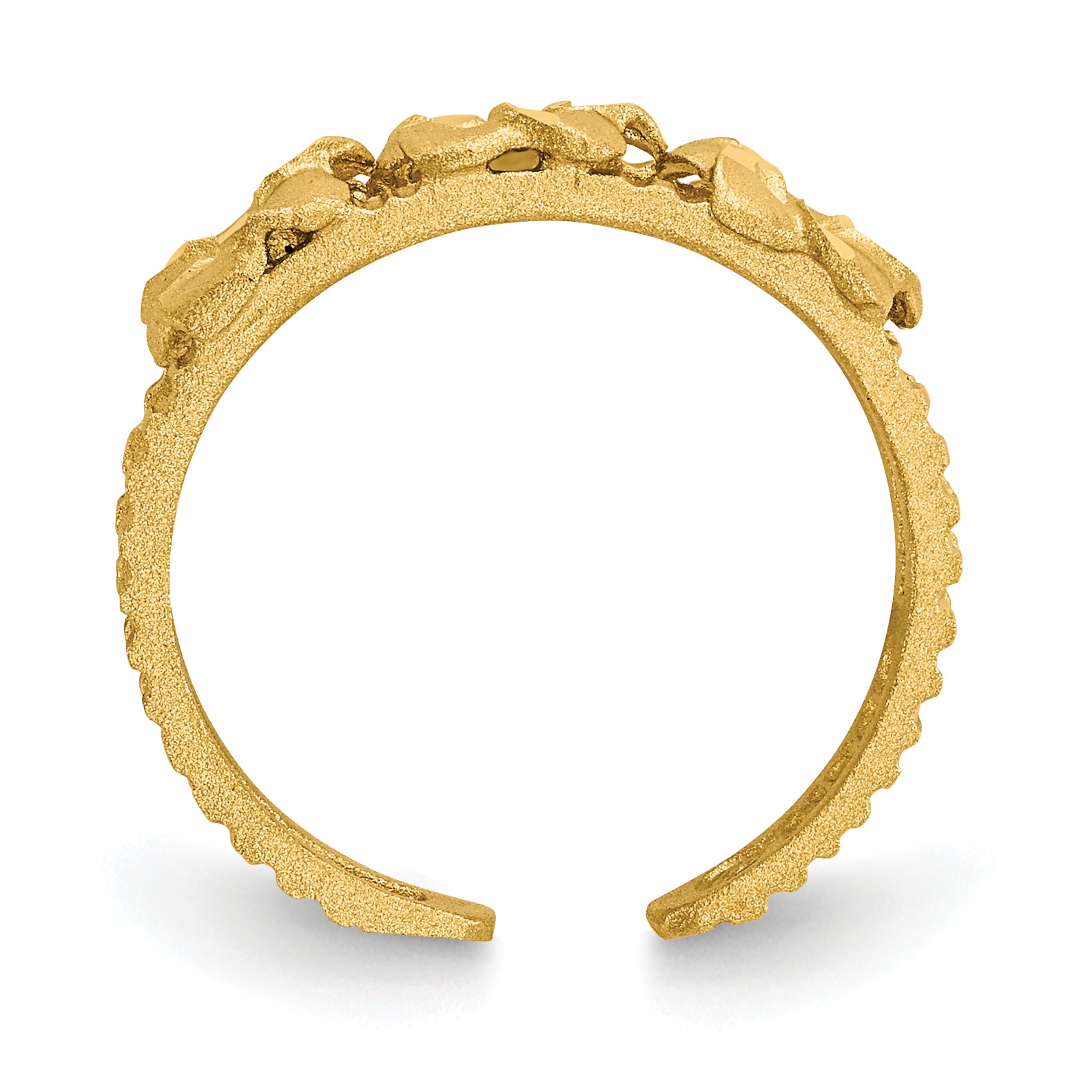14k Plumeria Toe Ring Secondary image
