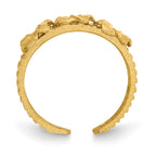 14k Plumeria Toe Ring