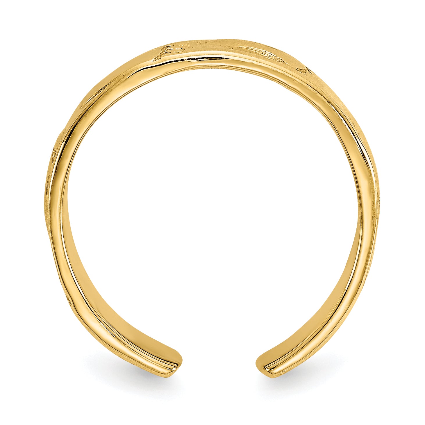 14k Footprints Toe Ring Secondary image