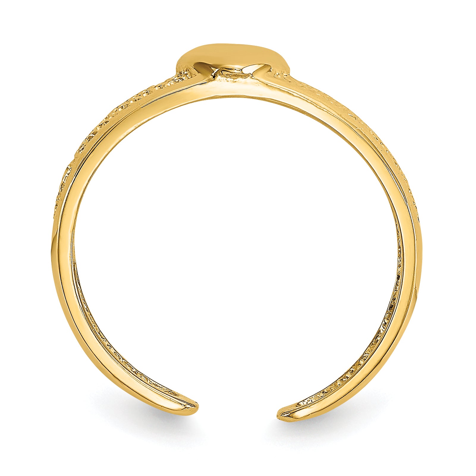 14k Heart Toe Ring Secondary image