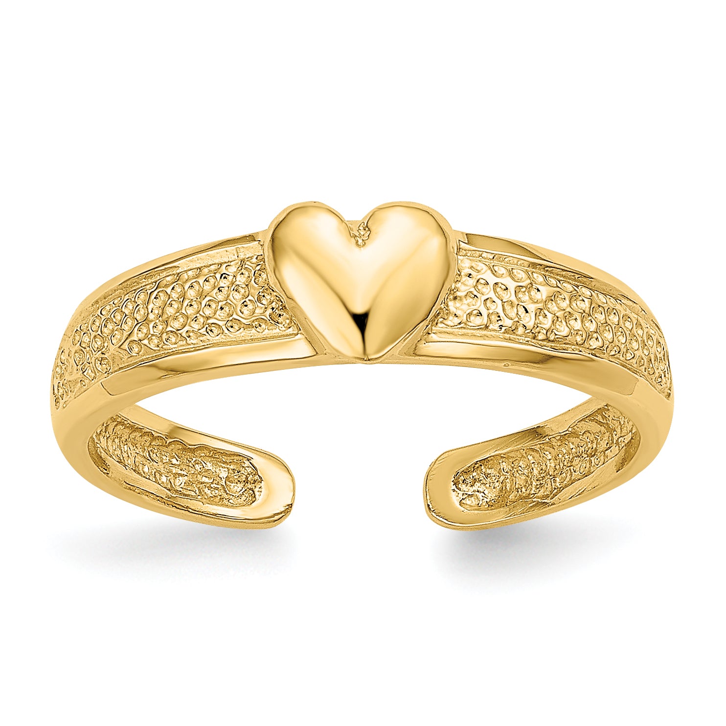 14k Heart Toe Ring Main image