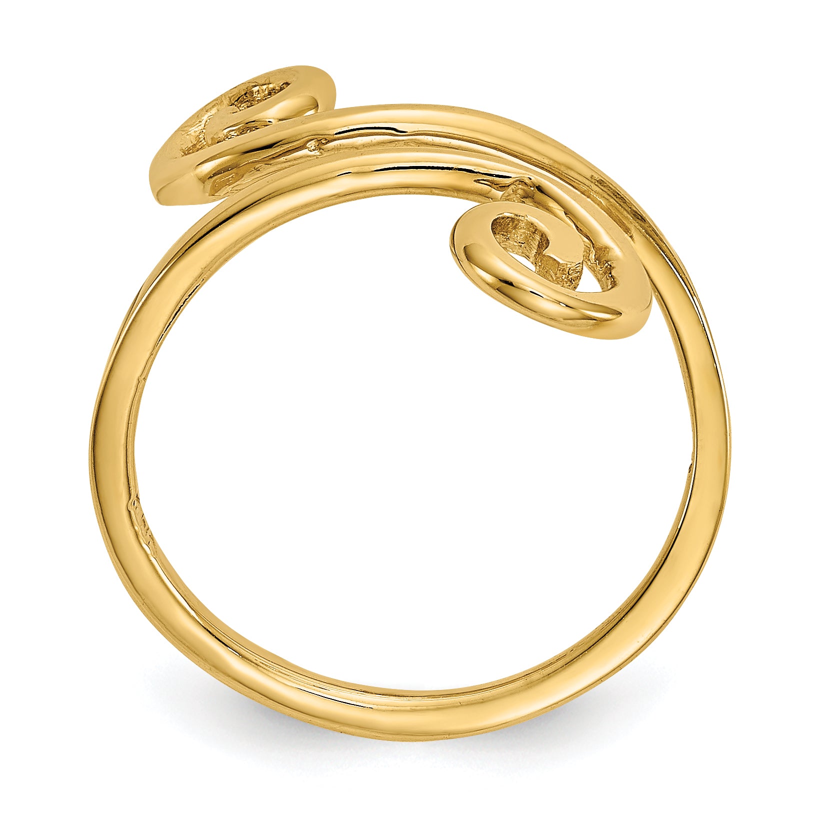14k Swirl Toe Ring Secondary image