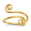 14k Swirl Toe Ring