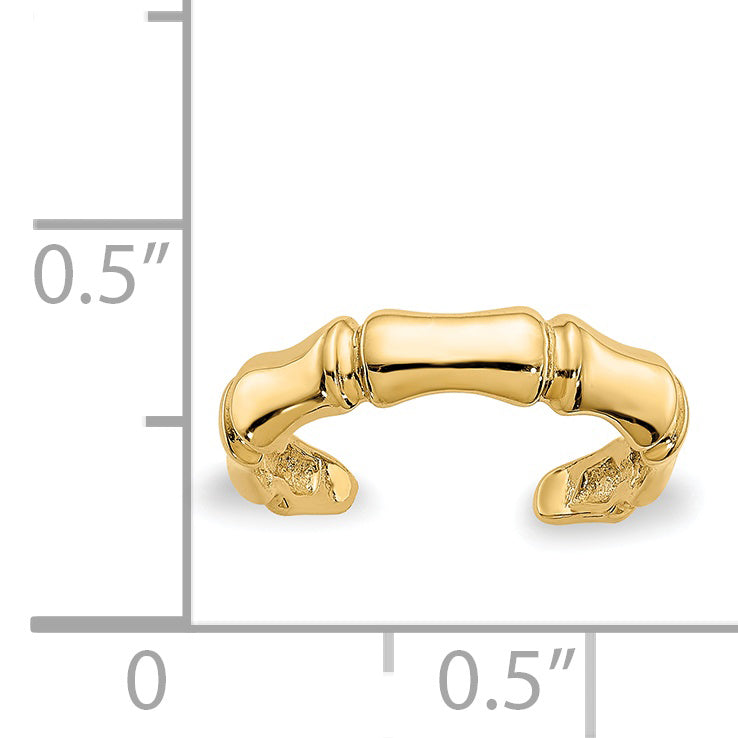 14k Bamboo Toe Ring