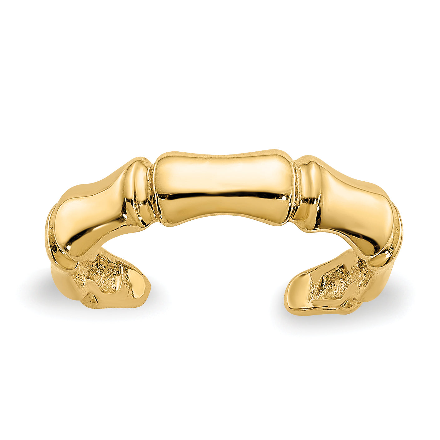 14k Bamboo Toe Ring Main image