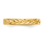 Diamond-Cut Toe Ring in 14K Yellow Gold