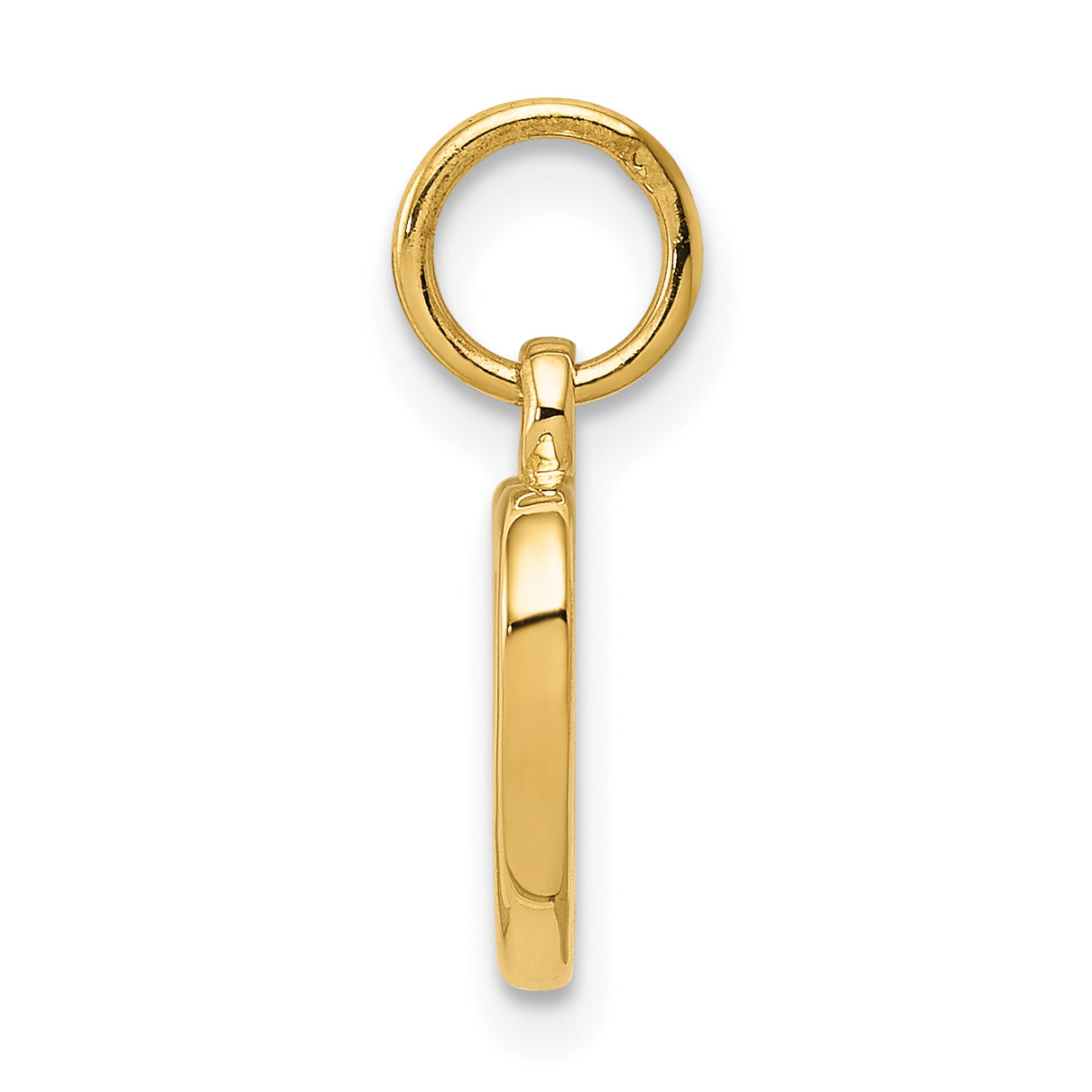 14K Gold Polished Cut-out Heart Pendant for Elegant Style Secondary image
