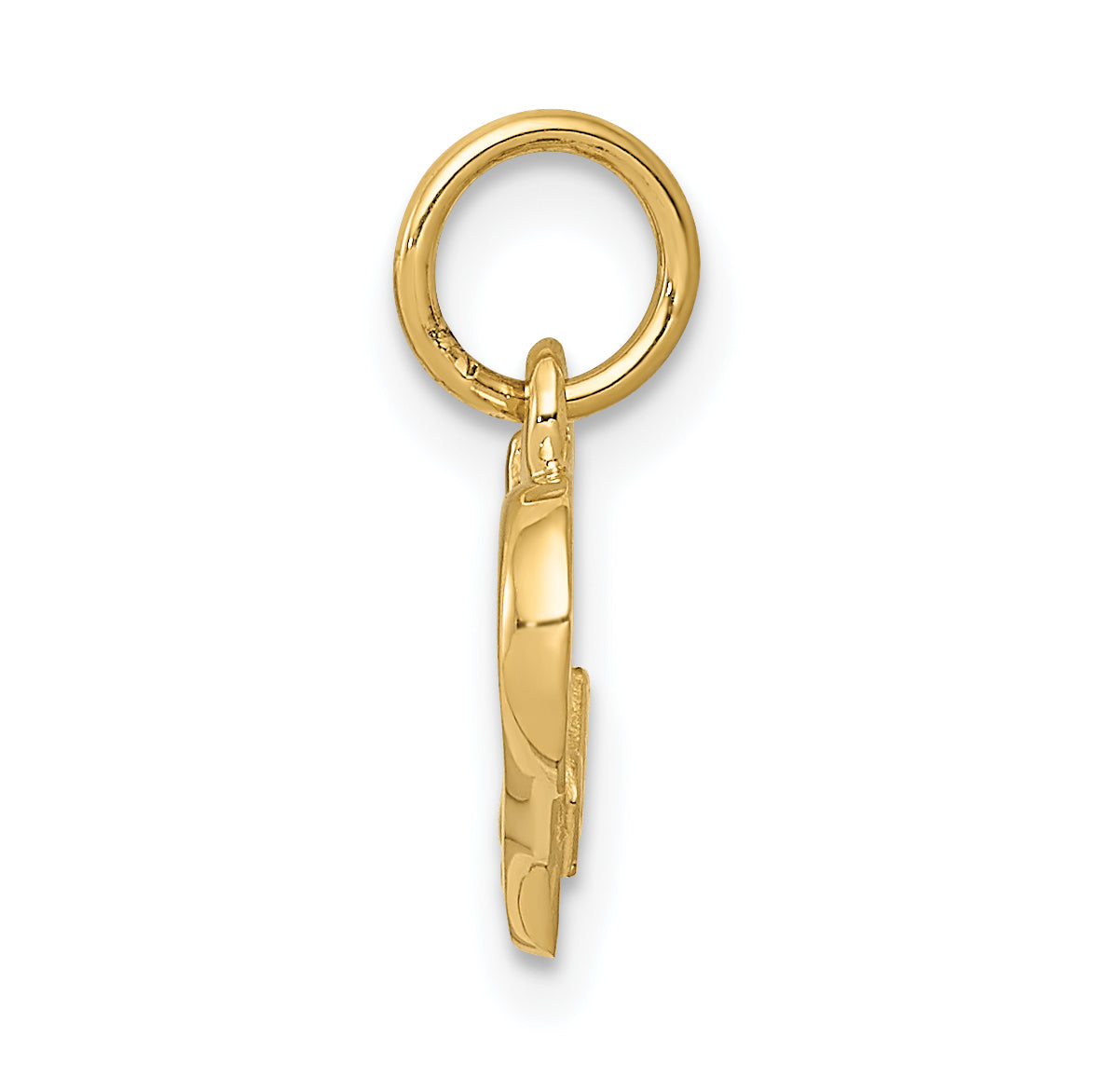 Sophia Jewelers 14K Gold Polished I LOVE YOU Heart Charm